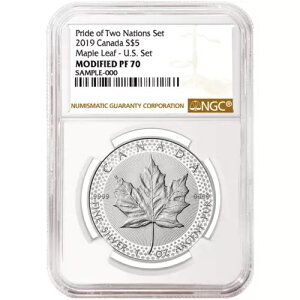 2019 �C���v���[�t $5 �V���o�[ �J�i�f�B�A�� ���[�v�� ���[�t NGC PF70 �u���E�� ���x�� �v���C�h ...
