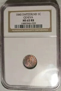 1840 XCX Wl[u 1 ZeB[ NGC MS 65 RB