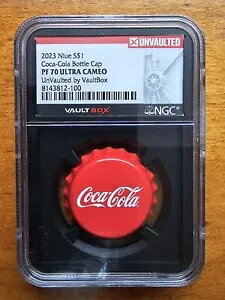 2023 �j�E�G $1 Unvaulted VaultBox �R�J�E�R�[�� .999 �V���o�[ �R�C�� NGC PF70 �E���g�� �J���I
