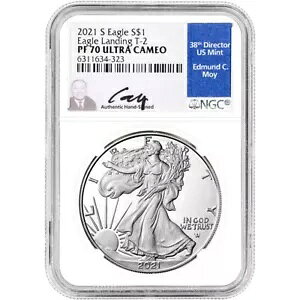 2021 S SILVER EAGLE Type 2 NGC PF70 EgJI `MoyTC`