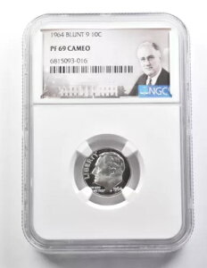 1964 ���[�Y�x���g �_�C�� �u�����g 9 PF69 �J���I NGC *9504