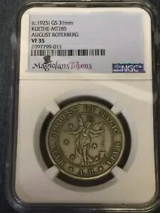 Scarsdale Coin �� 1925 August Roterberg Magic Token MT285 NGC Certified VF35 ��̔�