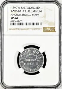 1890 Ñ{`A [h g[N - AJ[ zeAMS62 NGC - MD-BA-A3AG