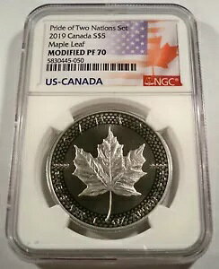 2019 �J�i�_ �V���o�[ ���[�v�� ���[�t NGC PR PF 70 �v���C�h �I�u �c�[ �l�[�V�����Y �Z�b�g S$5 �C���ς�