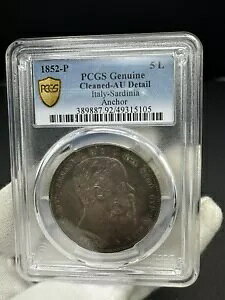 1852-P �C�^���A �T���f�[�j�� 5 ������� - �A���J�[ - PCGS AU �ڍ�