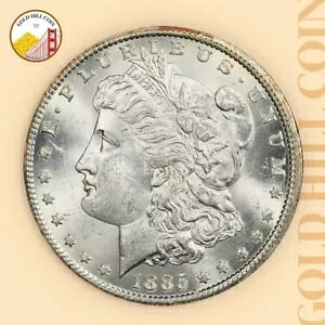1885-CC $1 ���[�K�� �V���o�[ �_���[ PCGS MS62 CAC�A�󏭂ȃJ�[�\���V�e�B �f�C�g!
