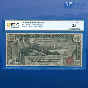 Fr.224 1896 $1 1 �h����ؖ����u����m�[�g�v�APCGS 25 #67441
