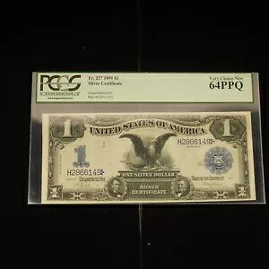 1899 $1 �u���b�N �C�[�O�� �V���o�[�ؖ��� (FR227) PCGS 64-PPQ - �������� �č�