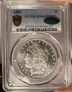 1885 $1 PCGS MS 64 DMPL CAC K Vo[ h