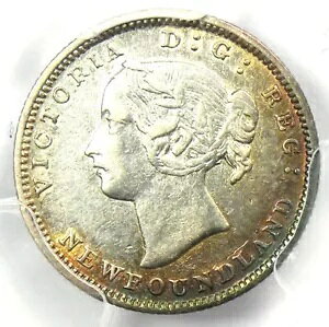 1873 �j���[�t�@���h�����h �r�N�g���A 5 �Z���g �R�C�� 5C - �F�� PCGS XF �ڍ� (EF)