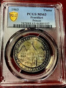 �^�[���[ 1863�N�u�L�O�^�[���[�v�h�C�c���R�鍑�s�s�t�����N�t���g ?PCGS-Ms63