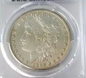 1892-S ���[�K�� �V���o�[ �_���[ PCGS AU �ڍ� �d�v�ȓ��t �f���炵���ڍ� �v���Ȕ���1
