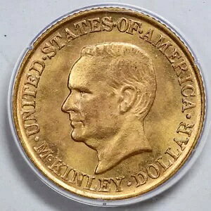 1916 G$1 �}�b�L�����[ �S�[���h�L�O�h�� MS64 PCGS 5079047 CAC �u���g���[�v
