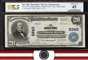 1902 N $20 yVojABICVeBs PCGS 45 FiSS 22822