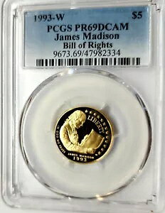 ▭ 1993-W }fB\͓T 5 h PCGS-PR69DCAM č !!!