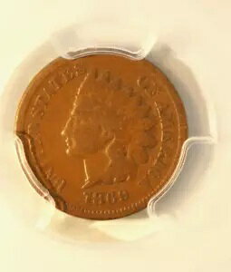 1869 �C���f�B�A�� �Z���g PCGS Snow-1�AG06 RPD