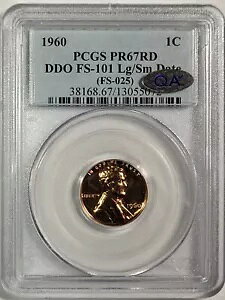 1960 DDO v[t J[LOZ^[ 1C LG/SM t PCGS PR 67RD FS-025 FS-101 QA