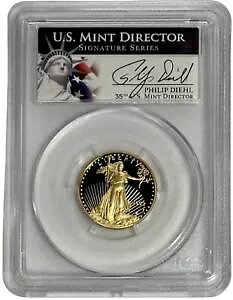 1993 P Diehl  $10 v[t S[h C[O 1/4 IX RC PCGS PR 69 DCAM