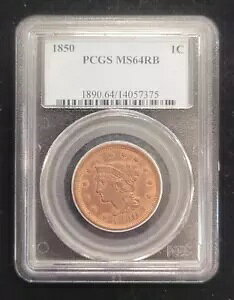 1850 N 1 Zg ҂ݍ݃wA [W Zg RC PCGS MS 64