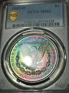 1883 O ���[�K�� �V���o�[ �_���[ �R�C�� PCGS MS63 �����X�^�[ ���C���{�[ �g�[�� �N�₩�Ȓ��F