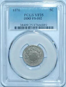 1876 PCGS VF25 FS-102 DDO ��d�_�C�\���V�[���h �j�b�P��