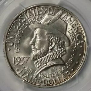 1937 PCGS MS65 �N���b�v ���A�m�[�N �V���o�[ �n�[�t�_���[ �~���g �G���[ ���A