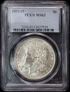 1892-O $1 PCGS MS63 [K Vo[ _[ N[ȃTe\ PQ