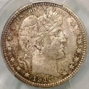 1915 �o�[�o�[ ���o�e�B �w�b�h �V���o�[ �N�H�[�^�[�A�S�[�W���X�ŋ����ׂ����F PCGS MS 65