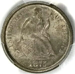 (R5 109A)?? PCGS MS64 1875 S MM ȕtoeB _C̉Aނ͎w肳Ă܂