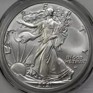 2021 PCGS MS68 �X�g���b�N�X���[ �^�C�v 2 �V���o�[ �C�[�O�� �h�� �G���[ �h���b�v �n���J�`