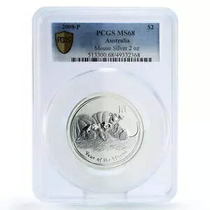 �I�[�X�g�����A 2 �h������ II �l�Y�~�N MS68 PCGS 2 �I���X��� 2008