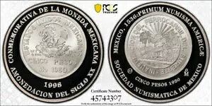 1998�NMo Mexico Numis Society Ag South�B�S�� 5 �y�\�⃁�_�� PCGS SP69