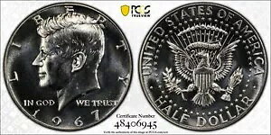 1967 SMS 50c �P�l�f�B �n�[�t�_���[ PCGS SP 67 QDO FS-101