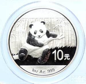 2014 CHINA PANDA Bamboo TEMPLE of HEAVEN �V���o�[ 10 �������R�C�� PCGS i98704