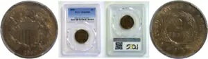 1869 2C 2�Z���g�s�[�X PCGS MS-64 RB