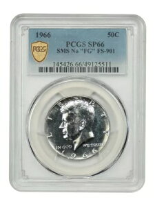 1966 50C PCGS SP66 (�X�y�V���� �~���g �Z�b�g�A�uFG�v�Ȃ��AFS-901) - �P�l�f�B �n�[�t�_���[