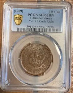 1907 �����l�쓺�� 10 csh Y-20t.2 �J�[�� �E PCGS MS 62BN