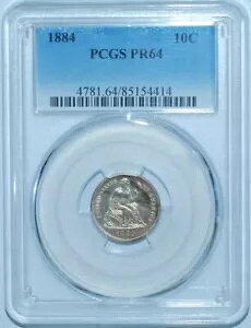 1884 PCGS PR64 �v���[�t �X�g���C�N �V�[�e�b�h ���o�e�B �_�C��