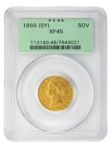 1866N Vhj[ I[XgA\u PCGS XF-45