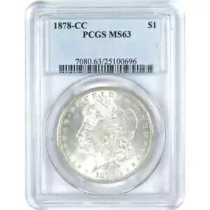 1878 CC [K h MS 63 PCGS Vo[ $1  SKU:I16413