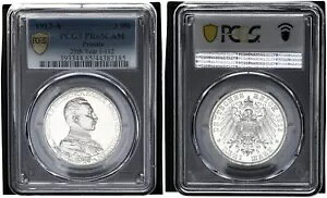 �v���C�Z�� 3 �}�[�N 1913-A �����𒅂��J�C�U�[ - PCGS PR65CAM PROOF 116167-