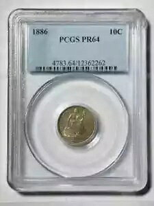 1886 P oeB V[ebh _C PCGS PR-64 v[t!킸886{̃~gI PQI