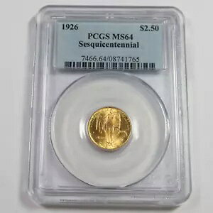 1776 1926 P PCGS MS64 - �Z�X�L�Z���e�j�A�� - �S�[���h $2.50 �R�C�� #51005A