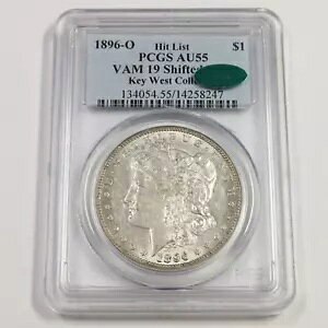 1896 O PCGS CAC AU55 -VAM 19 �V�t�g - �����K�� �h����� - 1 �č��h�� �R�C�� #48993B
