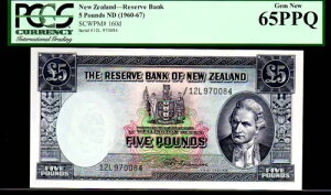 �j���[�W�[�����h P160d �u�L���v�e�B�A���E�N�b�N!�v 5�|���h 1960-67ND PCGS 65PPQ