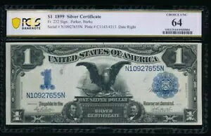 AC Fr 232 1899 $1 Vo[ؖ PCGS 64 ʃubN C[O