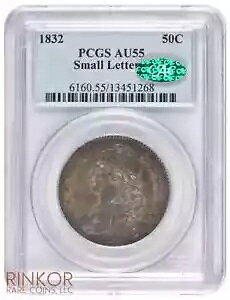 1832�N ������ �L���b�v�h�o�X�g �n�[�t�_���[ O-109 PCGS AU-55 CAC
