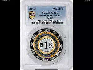 2019 Crypto MoonBits 1K V[Y T - PCGS MS69 Ȃt@Ci[ - 񋟍ς