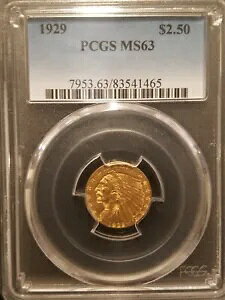1929 $2.50 S[h NH[^[ C[O * PCGS MS63 * z 532,000