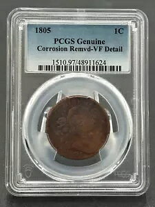 1805 1c �h���[�v �o�X�g ���[�W �Z���g PCGS ���ɍׂ����A�f���炵�������̃��[�W �Z���g